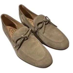 TOD'S Men’s Suede Loafers, NWT W/Box & Dust Bag
